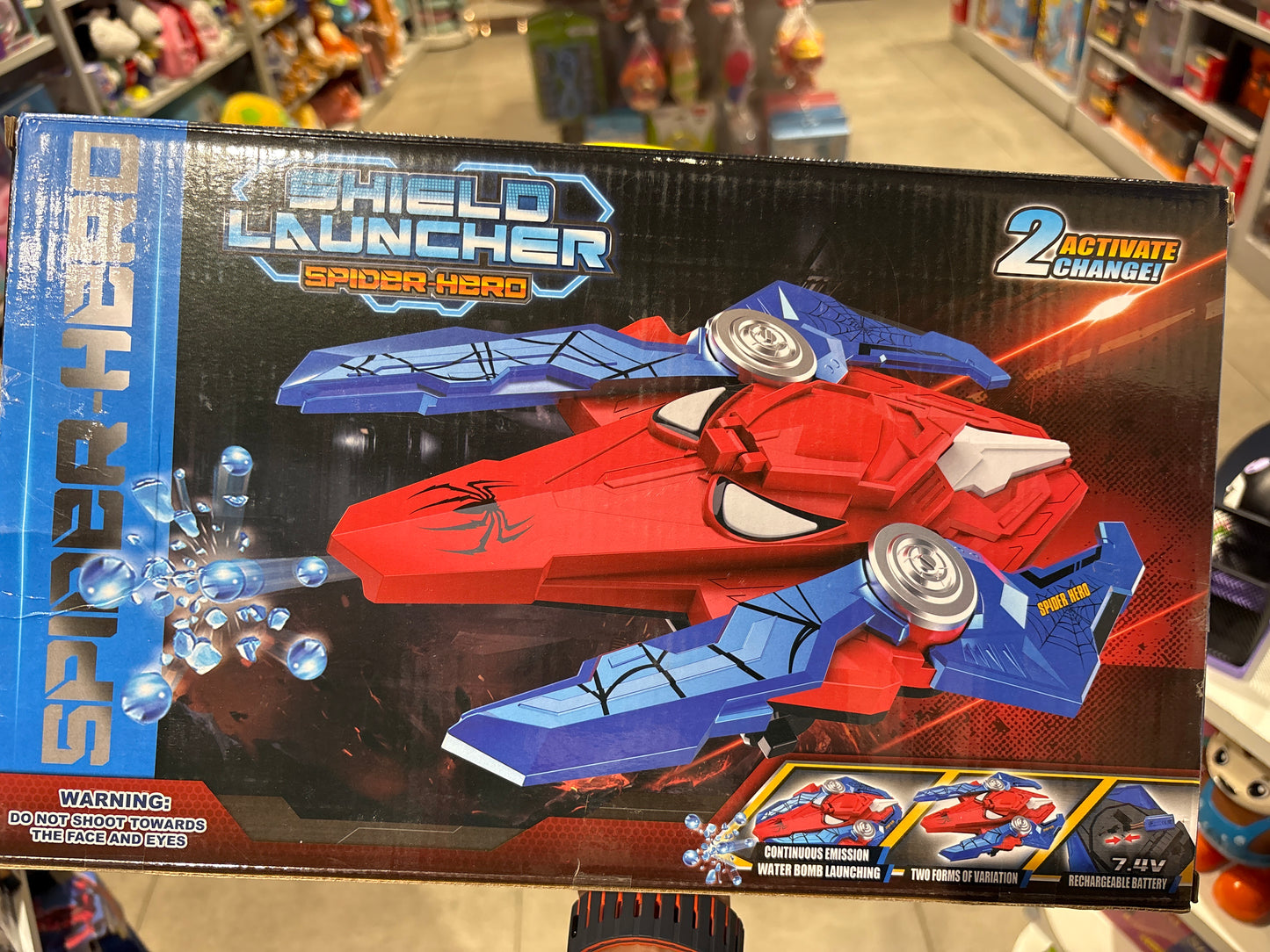 Shield Launcher Spiderman with Water Bullet