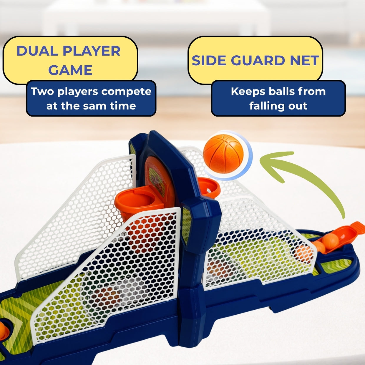 Dunk Master 2-Player Tabletop Basketball Shooting Game