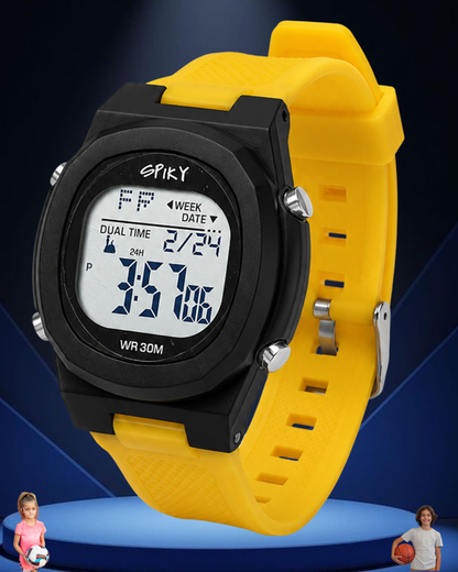 Spiky Spkeva65 Round Digital Sports Watch for Kids