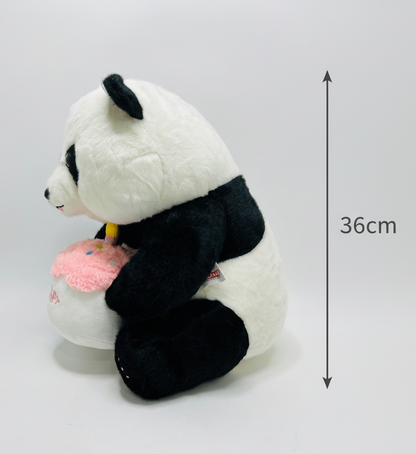 Panda with Cup Cake Soft Toy 36 cm