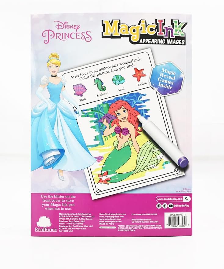 Skoodle Disney Princess Magic Ink Activity Book