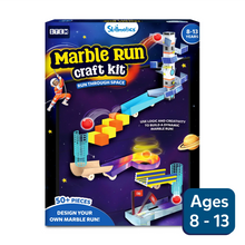 Skillmatics Marble Run Craft Kit - Run Through Space, 50+ Pieces STEM Activity