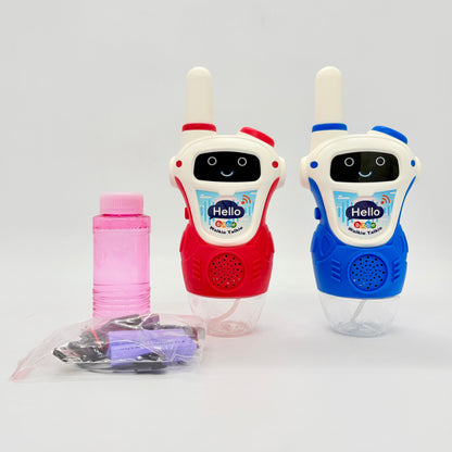 2-In -1 Intercom Bubble Machine Wakie Talkie Toy Set