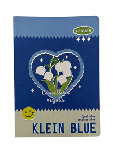 Klein Blue Lily of the Valley B5 Sewn Notebook – Flower Theme
