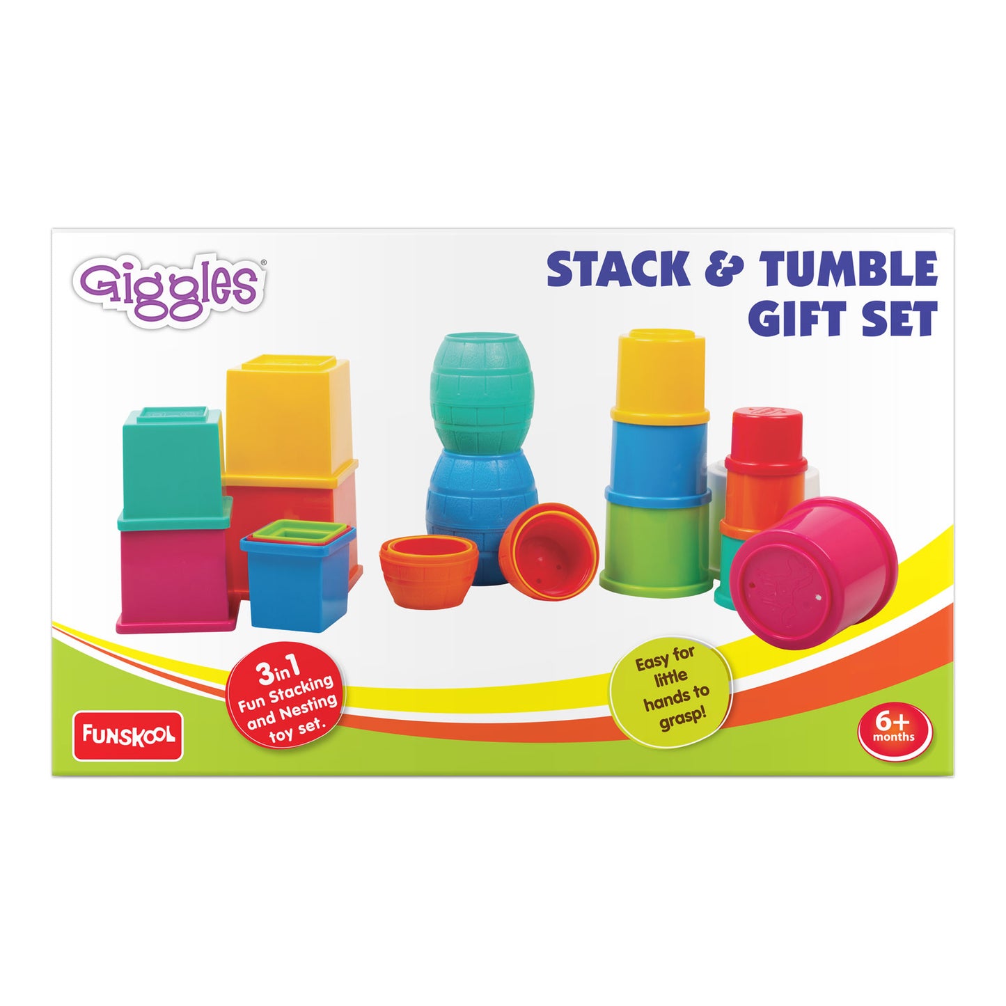 Funskool Giggles Stack & Tumbler Toy Gift Set