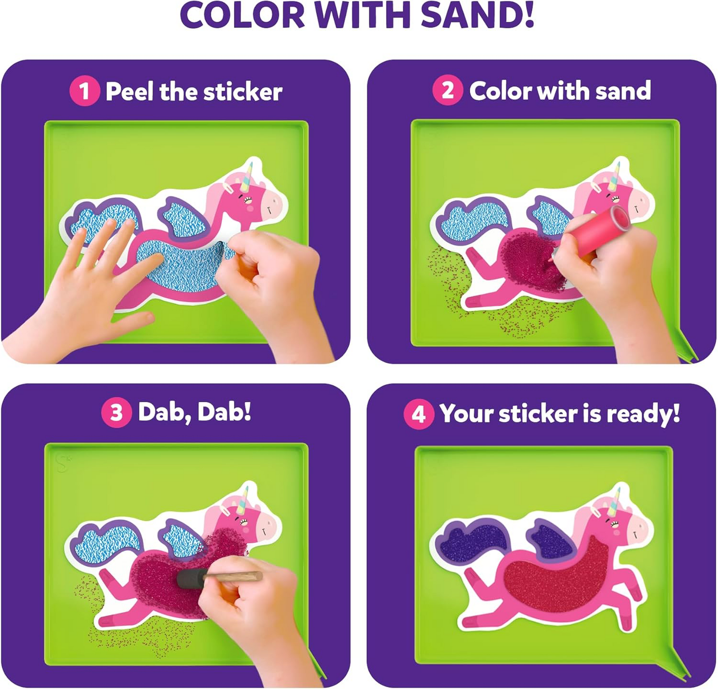 Skillmatics Sand-Tastic Art Unicorn & Princesses Activity Kit