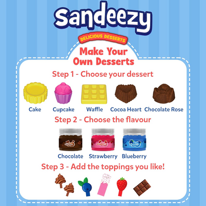 Skillmatics Sandeezy Sand Ice Cream Parlour