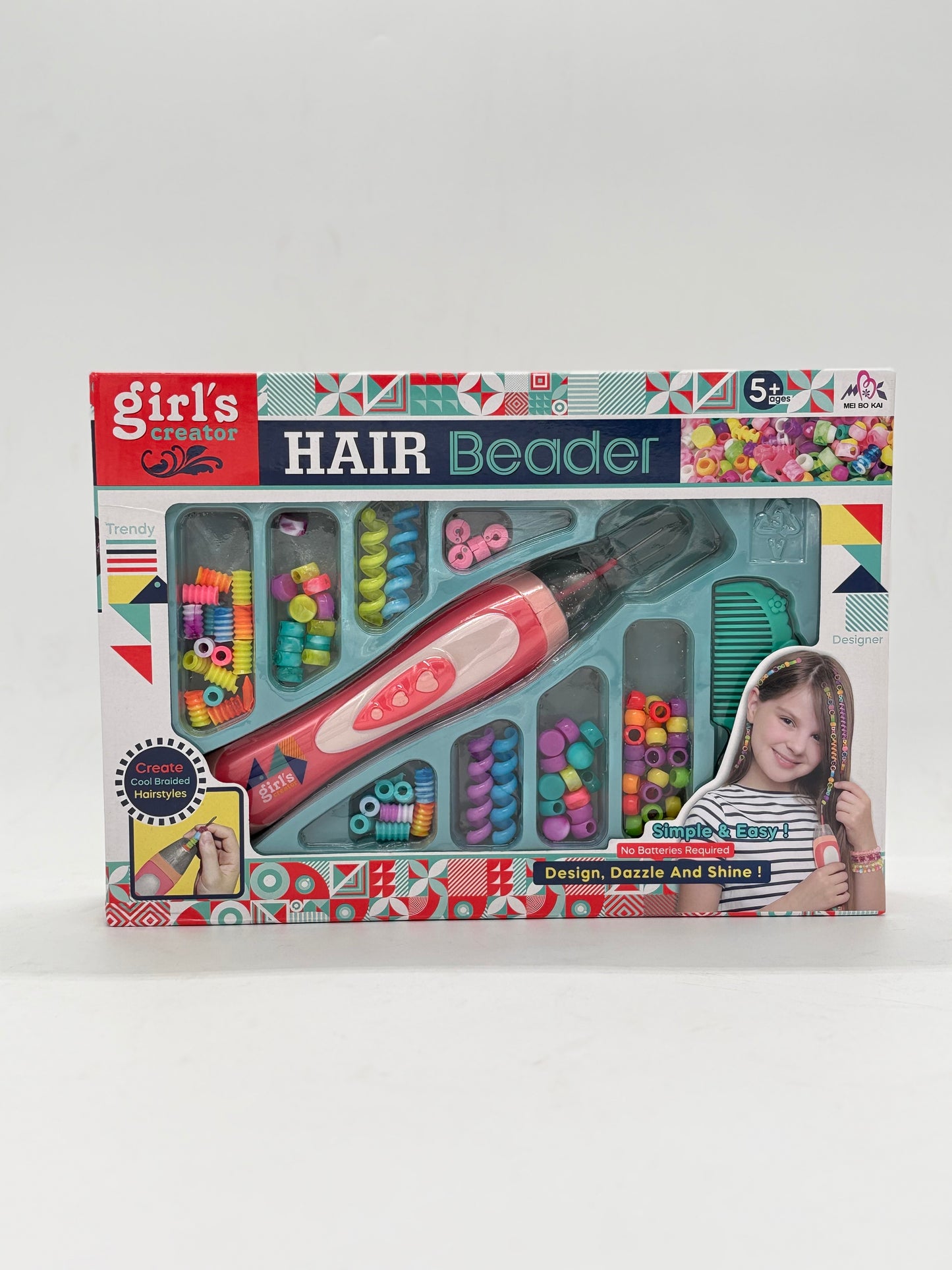 Automatic Hair Styling/Beader Tool with Accessories Set for Kids