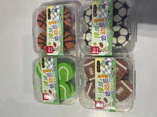 Sports Ball Shaped Erasers Set of 10