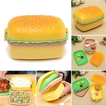 Burger-Shaped Kids Lunch Box – Hamburger Design School Tiffin (Age 3+)