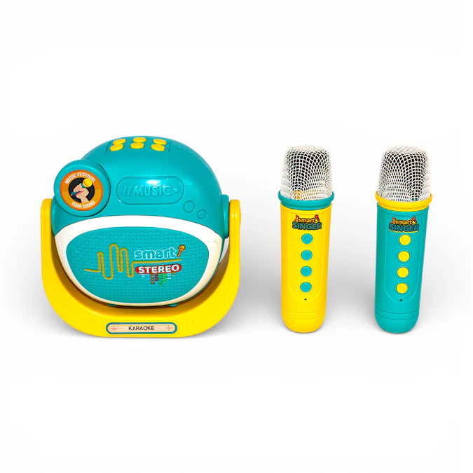 Karaoke Speaker with 2 Wireless Microphone - Green