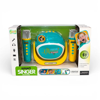 Karaoke Speaker with 2 Wireless Microphone - Green