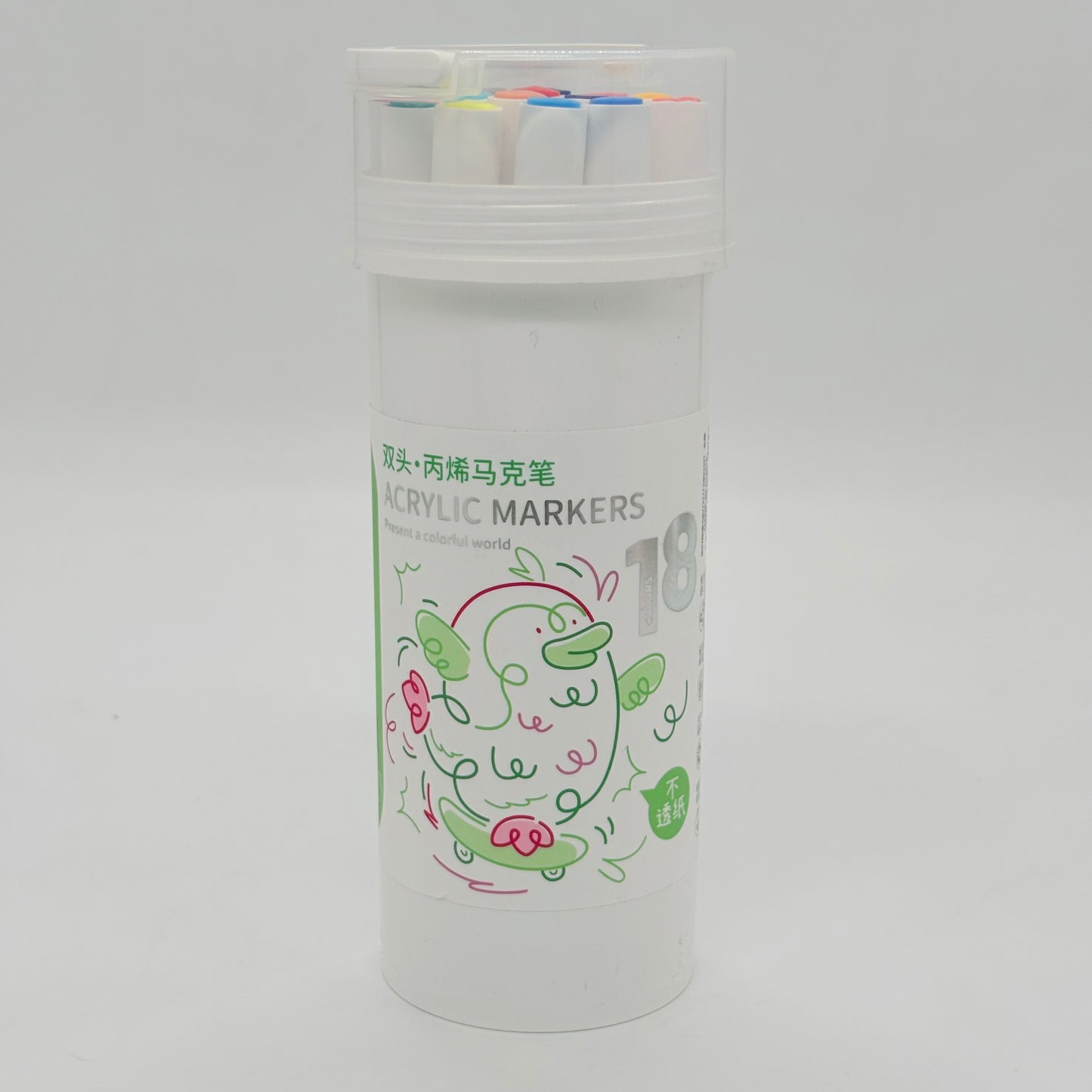 Acrylic Dual Sided Marker 18pcs