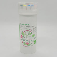 Acrylic Dual Tip Markers Set - 18 Colors