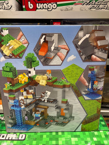 My World Minecraft-Inspired Building Block Set - 557 Pieces Mine and Cave Adventure Set with Minifigures (Age 6+)