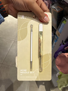 Stainless Steel Acne & Blackhead Extractor Needle Set - 2 Piece