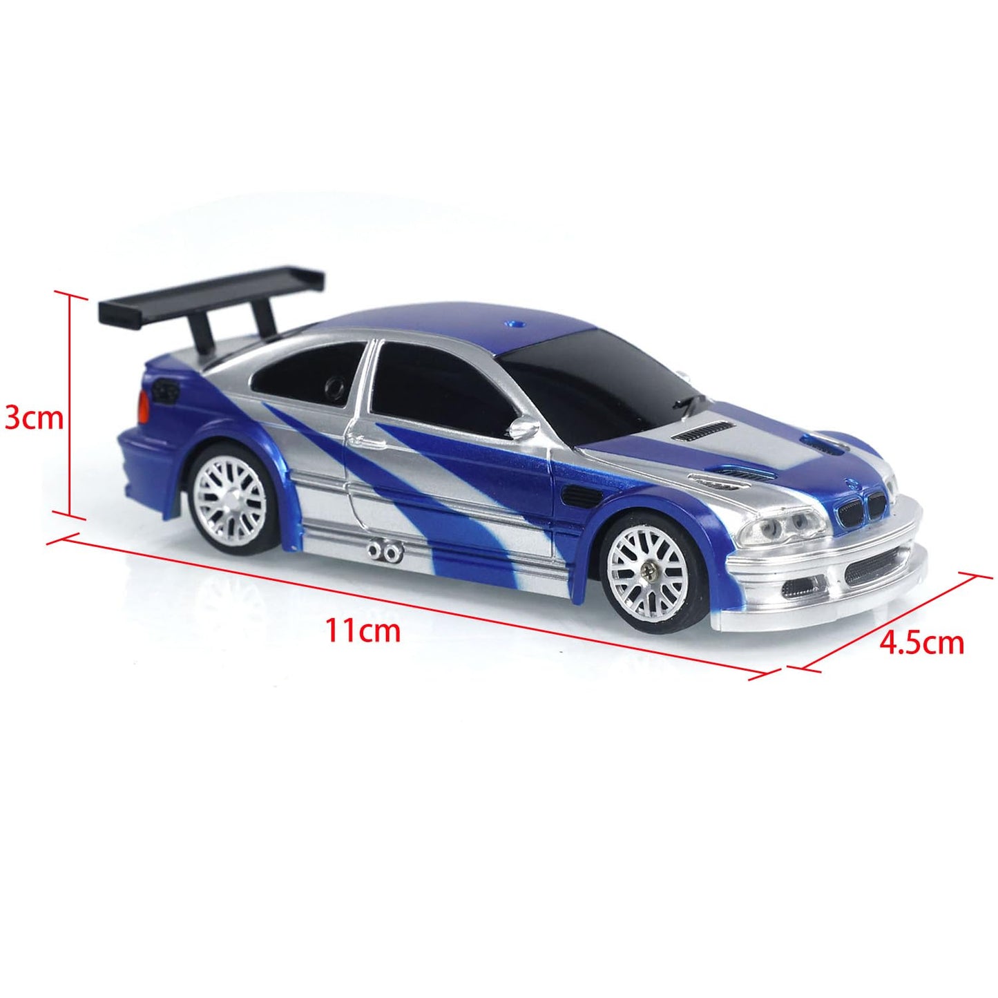 1:43 Scale 4WD Gyro RC Drift Race Car