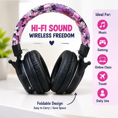Title Kuromi Wireless Kids' Headphones – Super Comfy Fit, Lossless Audio