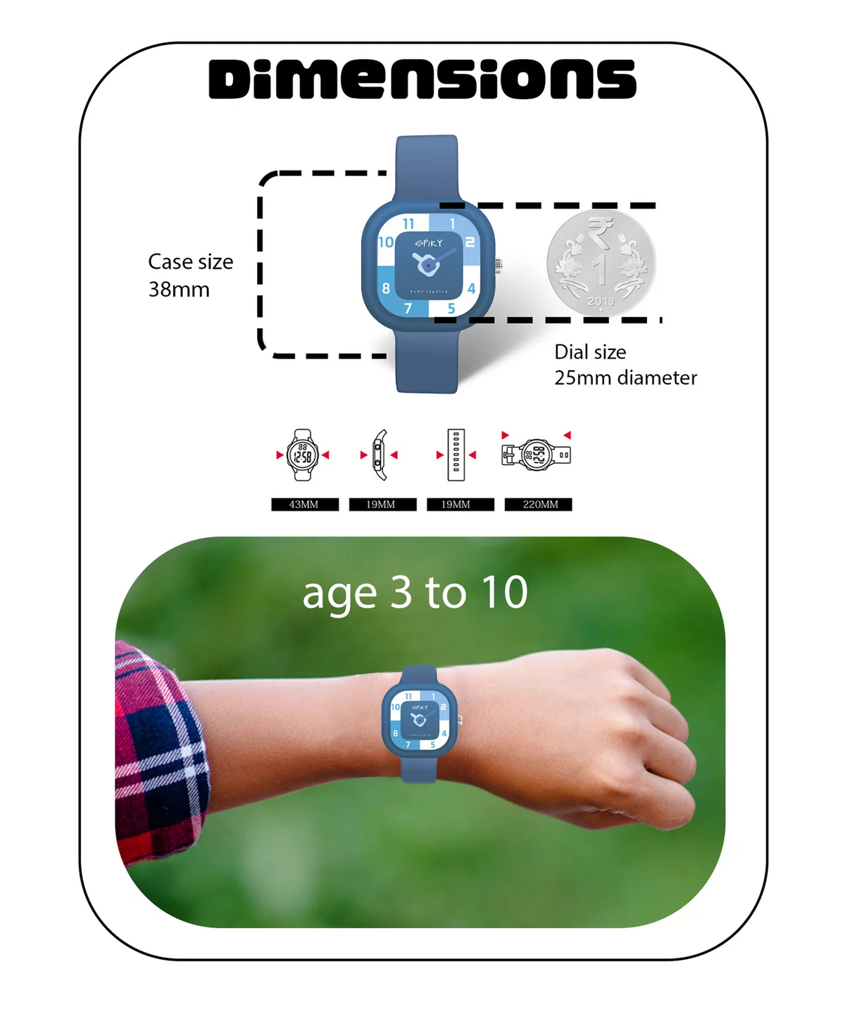 SPIKY Eva A10 Analog Kids Watch
