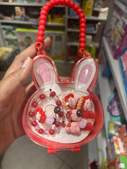Red Bunny Shape Kids Jewellery & Accessories