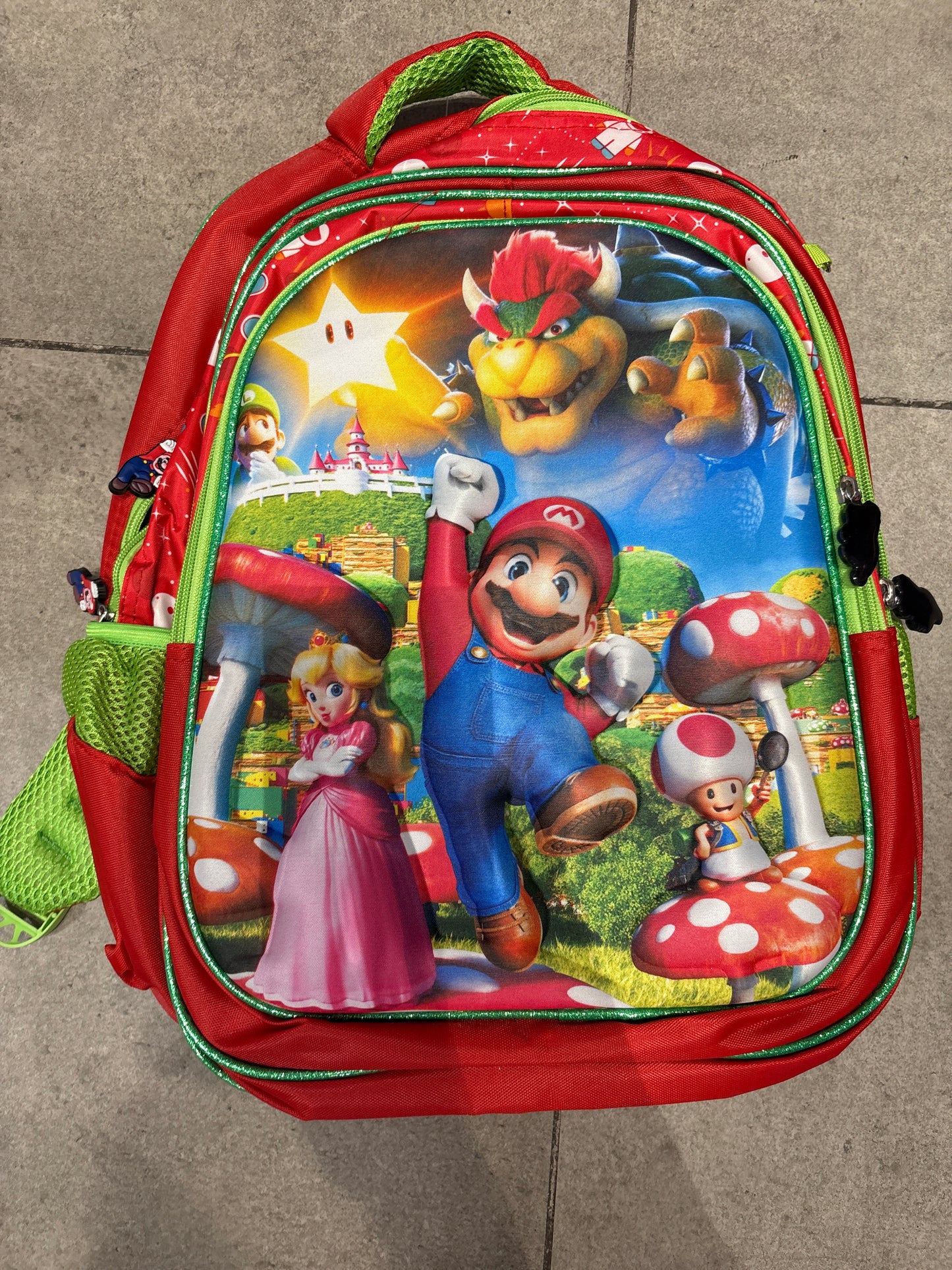 Paw Patrol and Super Mario Design Backpack