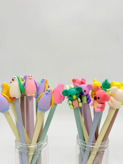 Pencil with Animal Eraser, Set of 12