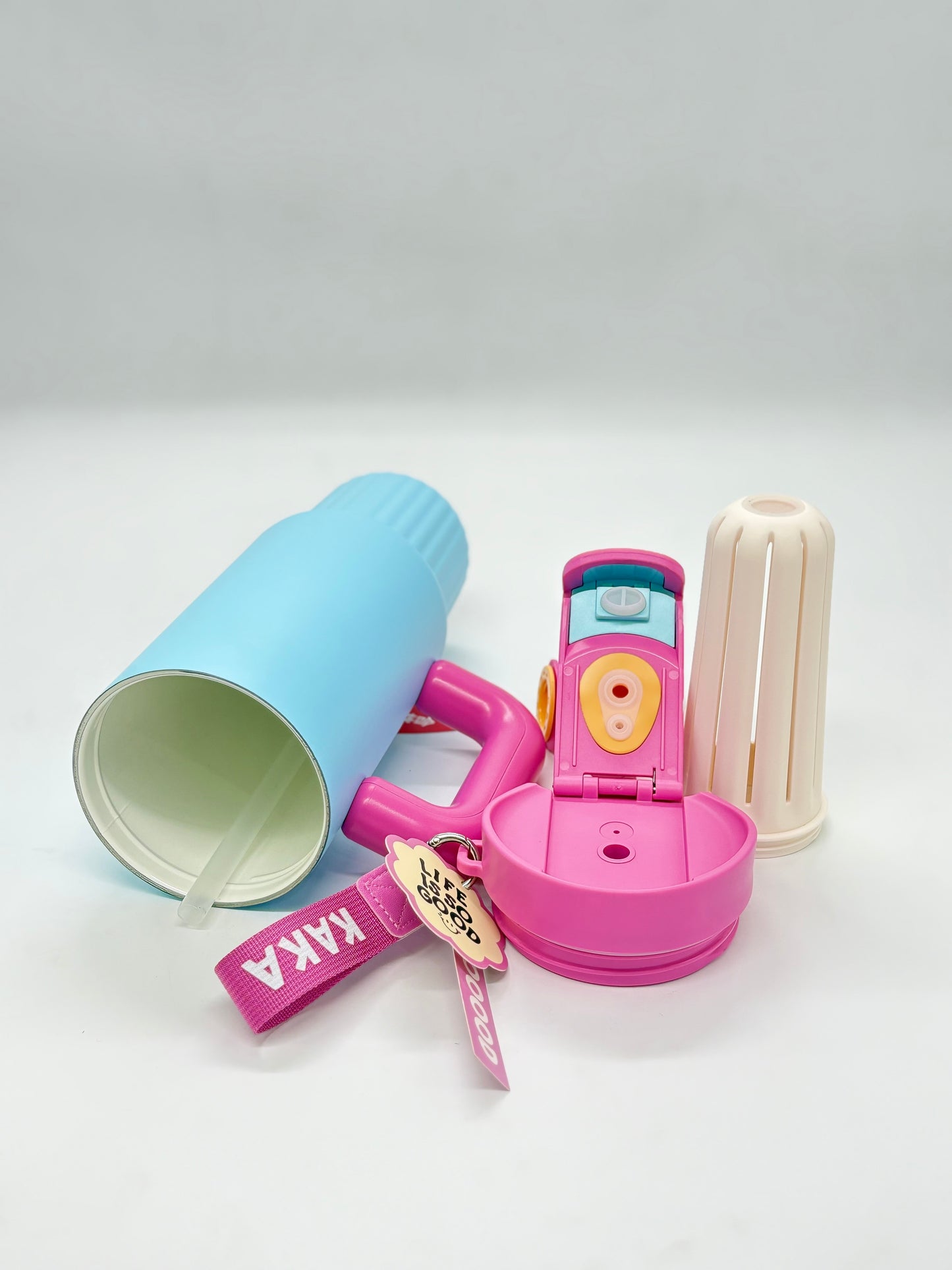 Kaka 1300ml Insulated Tumbler Bottle with Straw and Handle