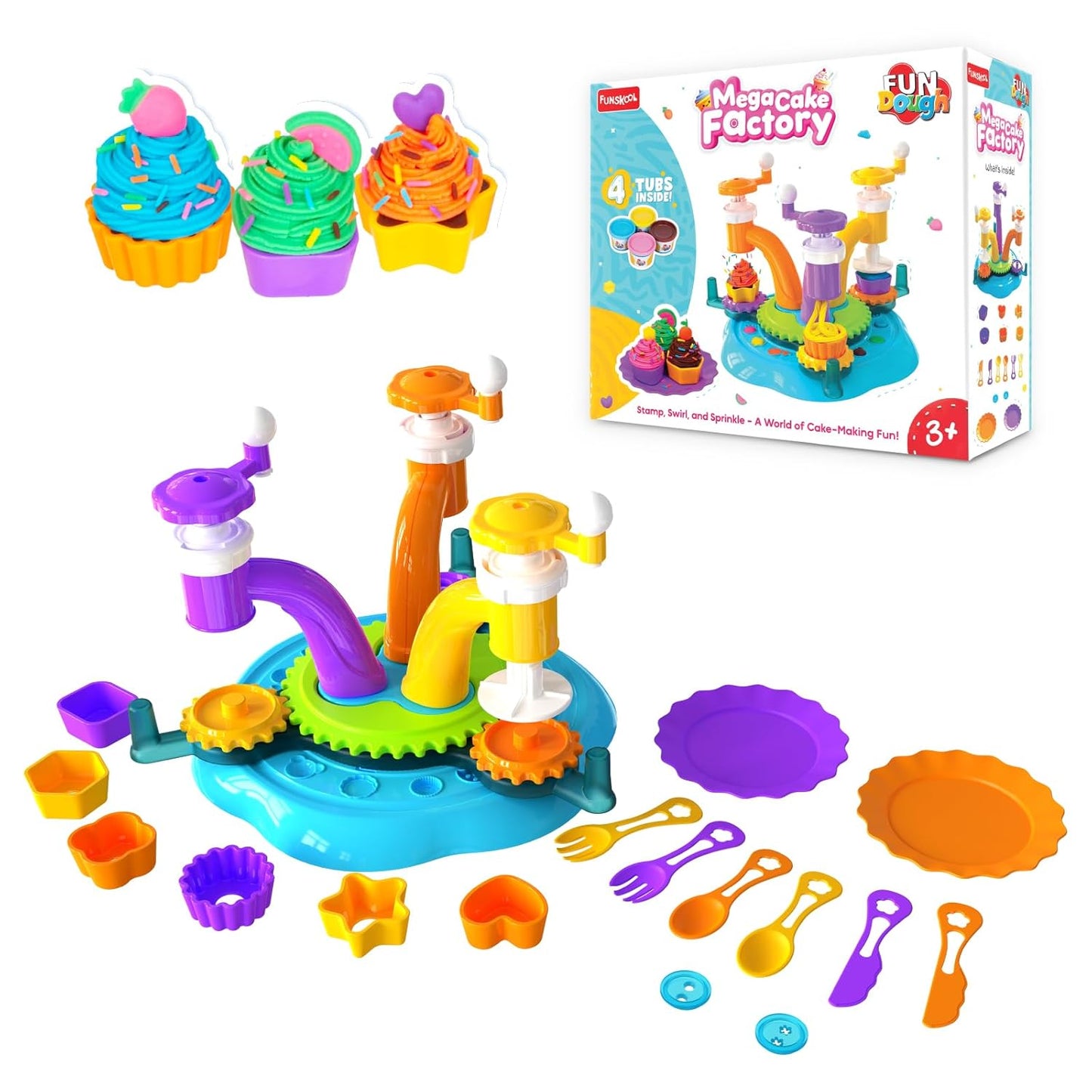 Funskool Fun Dough Mega Cake Factory - DIY Cake Making Playset