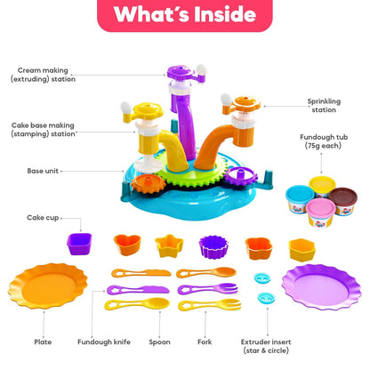 Funskool Fun Dough Mega Cake Factory - DIY Cake Making Playset