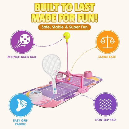 Tabletop Tennis Court Battle Game For Kids