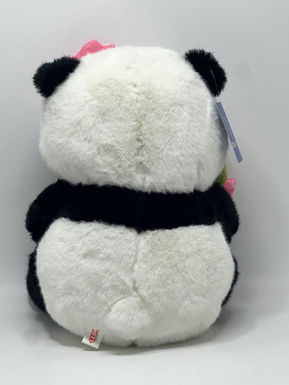 Panda with Pink Flower 36cm Soft Toy