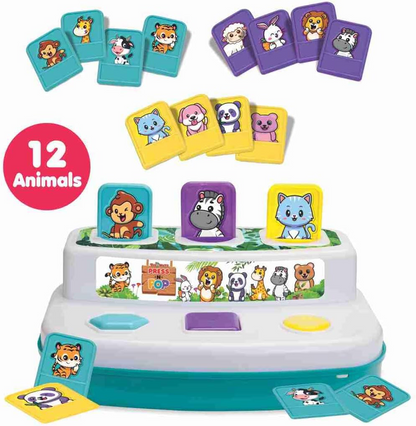 Toymate Press N Pop Jungle Magic 2-in-1 Learning Toy for Toddler