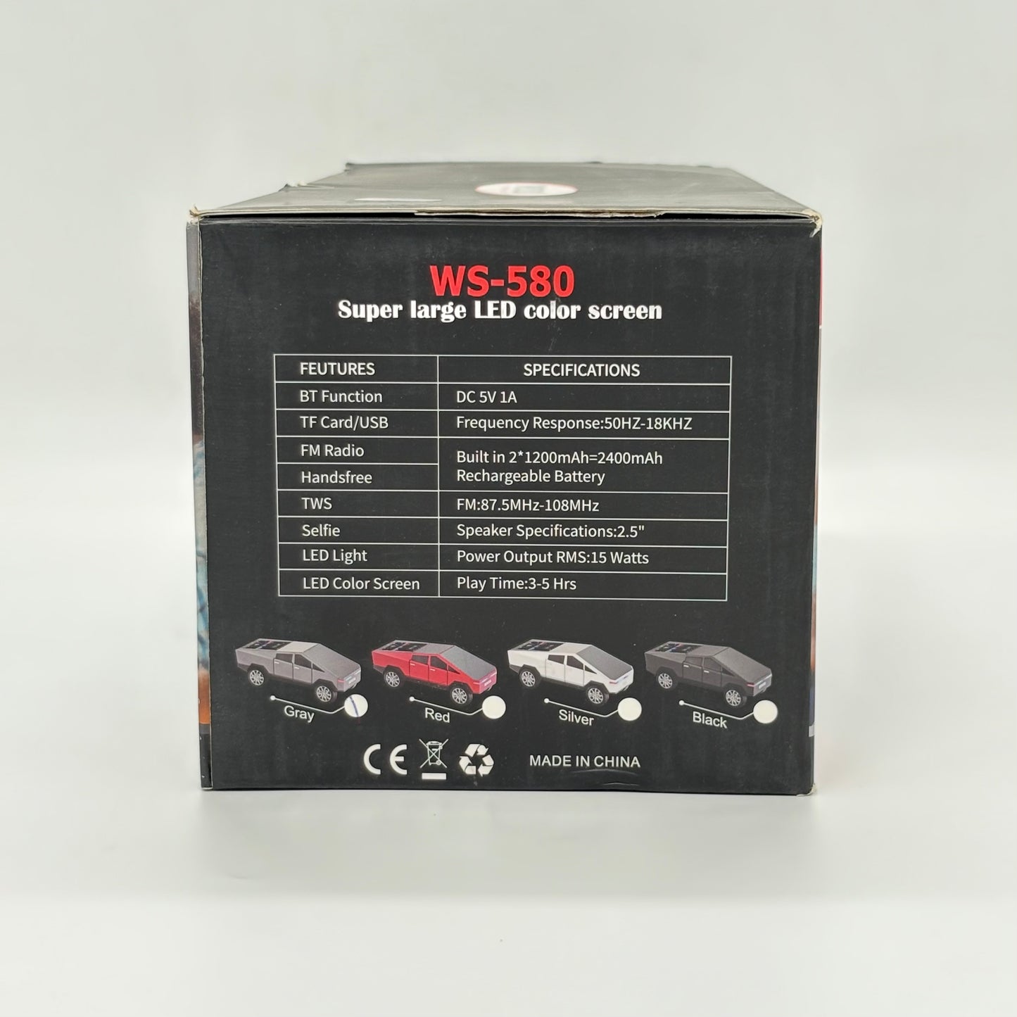WSTER WS -580 Super Large LED Color Screen With Music