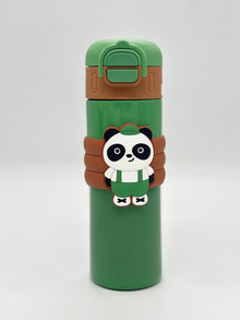 Panda Character Insulated Sipper Bottle 520ml with Silicone Band