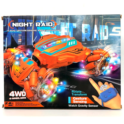 Night Raid 4WD Rc Stunt Car - 2.4GHz Gesture Sensing Remote