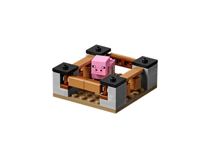 Brick My World Minecraft Farm Cottage Mega Blocks 840 Pcs - Building Set for Ages 6+