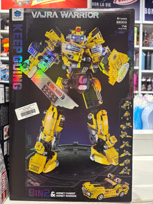 Vajra Warrior 8-in-2 Transformer Bumblebee Building Block Set - 741 Pieces