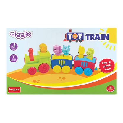 Funskool Giggles Pop Up Activity Toy Train with Animal Pals, Ages 12 Months+