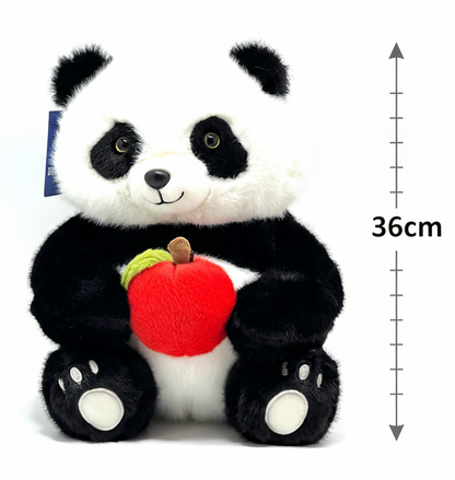 Panda with Apple 36cm Soft Toy