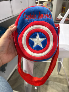 VnM Captain America and Minions Character Plush Sling Bag