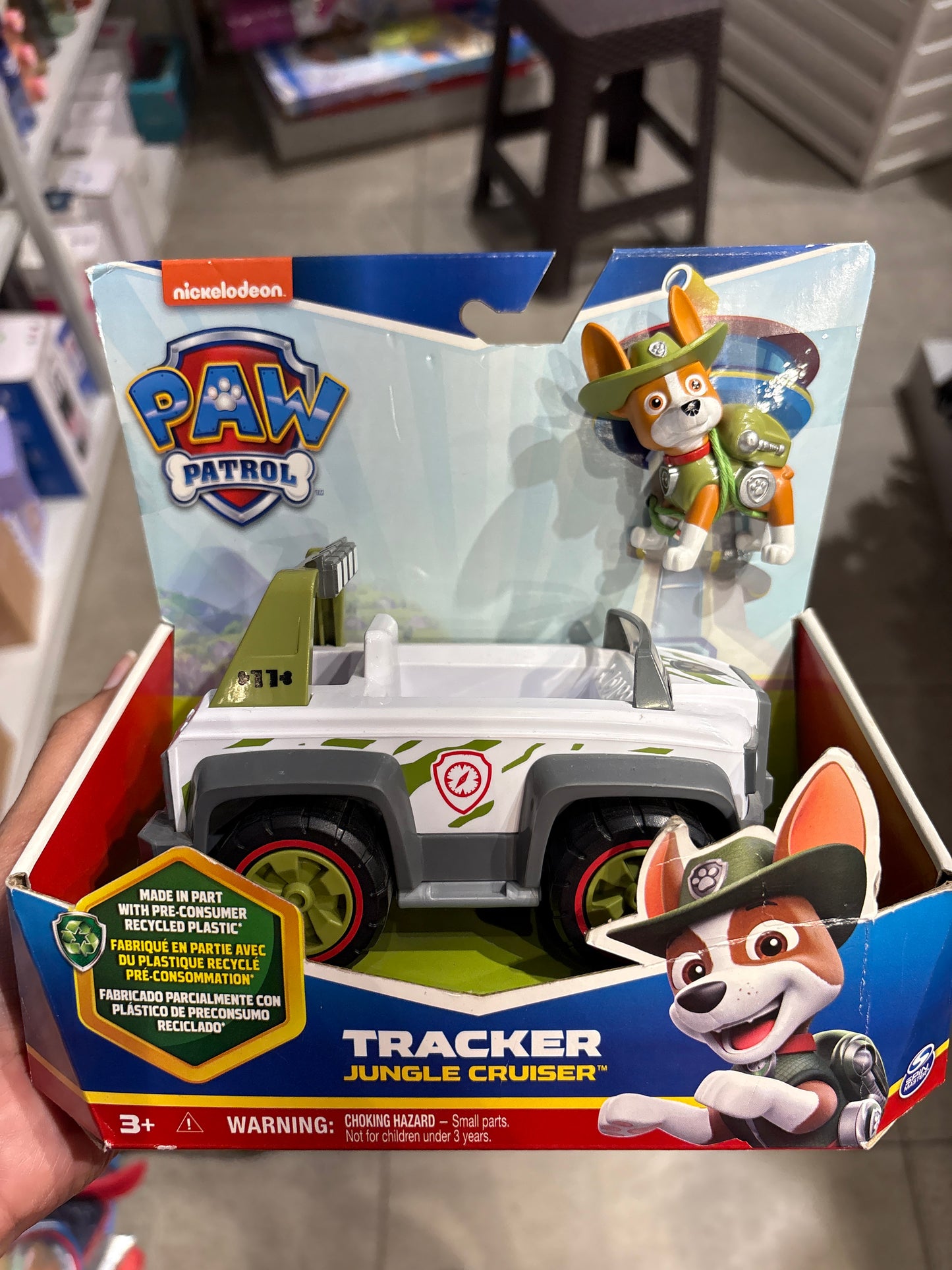 Paw Patrol Tracker Jungle Cruiser Vehicle with Figure