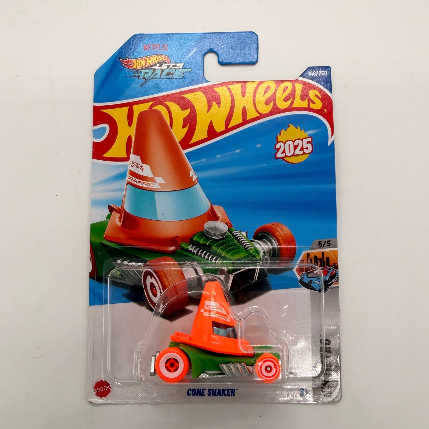 Hot Wheels Set of 4 - 70 Dodge Hemi Challenger, 17 Ford F-150 Raptor, Supercharged, Cone Shaker 1:64 Die-Cast