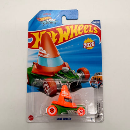 Hot Wheels Set of 4 - 70 Dodge Hemi Challenger, 17 Ford F-150 Raptor, Supercharged, Cone Shaker 1:64 Die-Cast