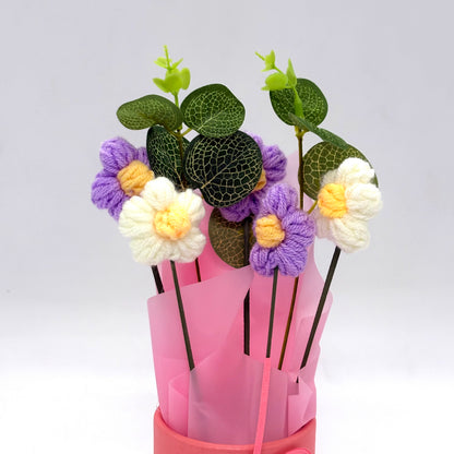 Handmade Crochet Daisy Flower Bouquet
