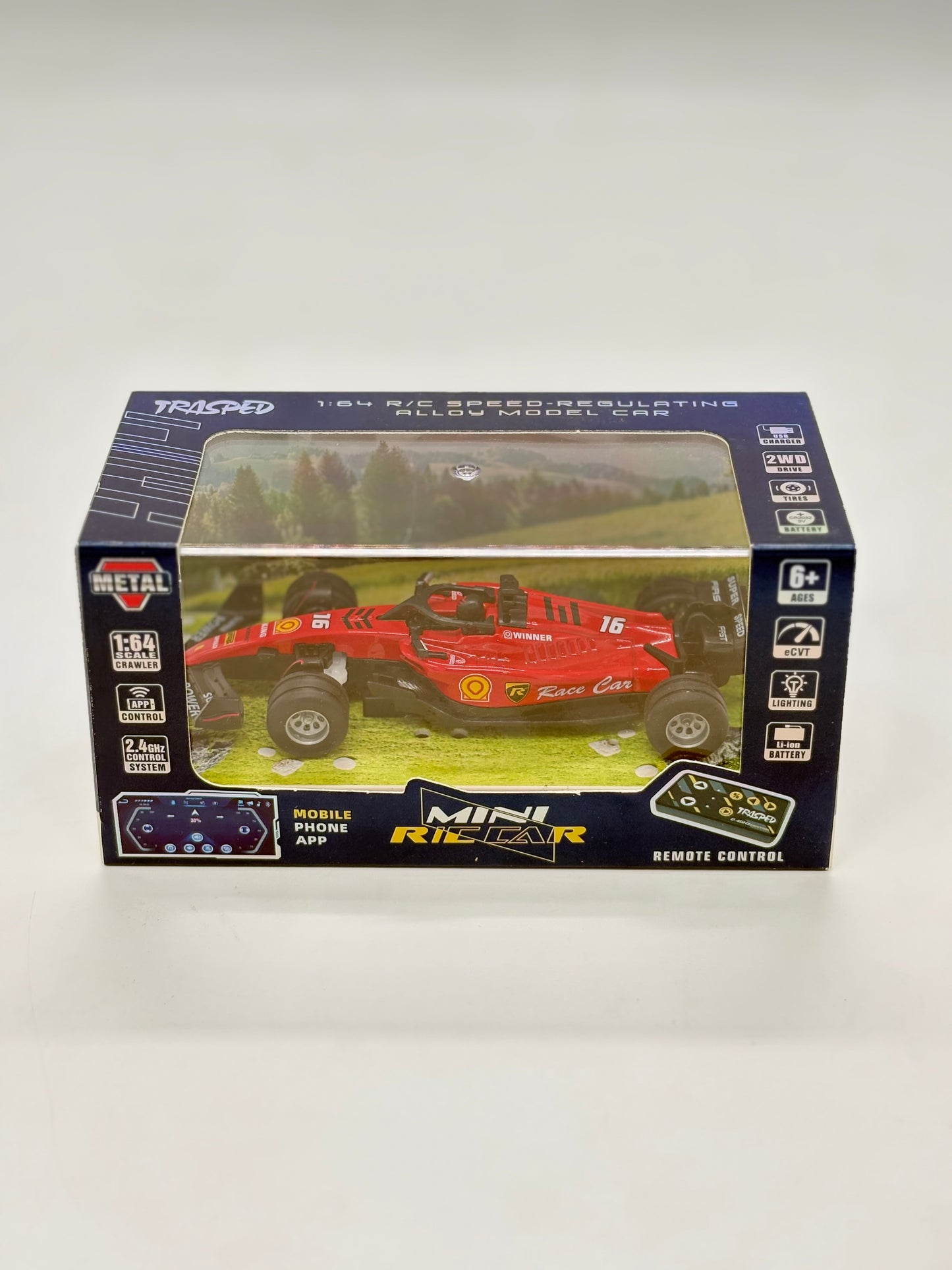 F1 Mini RC Car 1:64 Die Cast