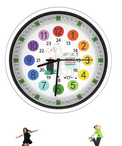 Spiky Wall Clock for Kids Boys And Girls