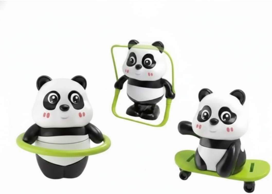 Panda Athletes Activity Toy Set of 3
