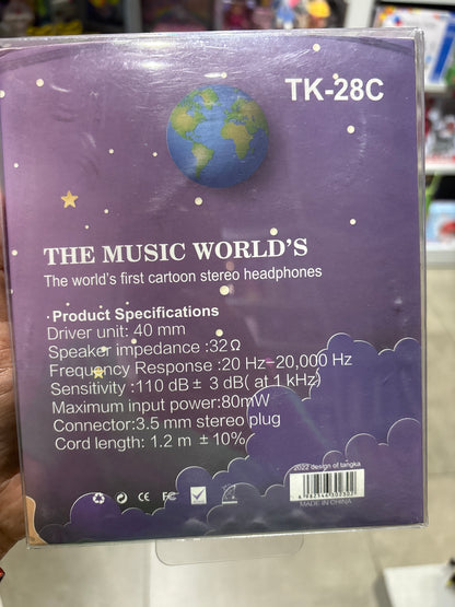 Mix Character Wired Stereo Headphones