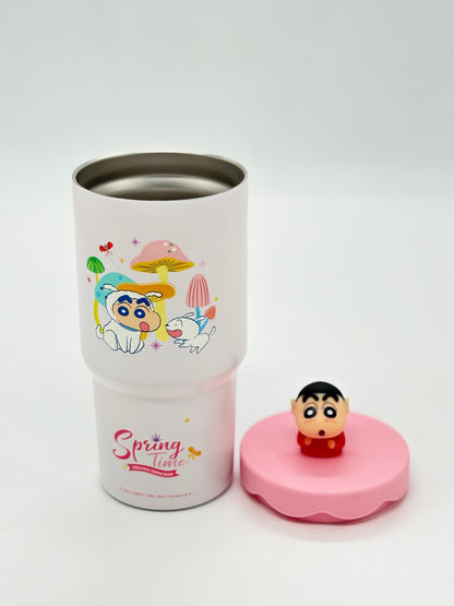 Shinchan Spring Time Insulated Tumbler for Kids 580ml with 3D Character Lid