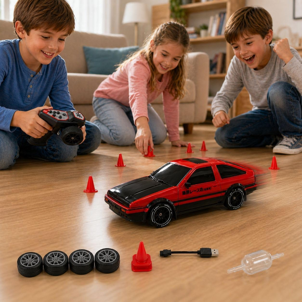 Speed 4WD Drift Racing X Remote Control Car,2.4GHz Remote Control